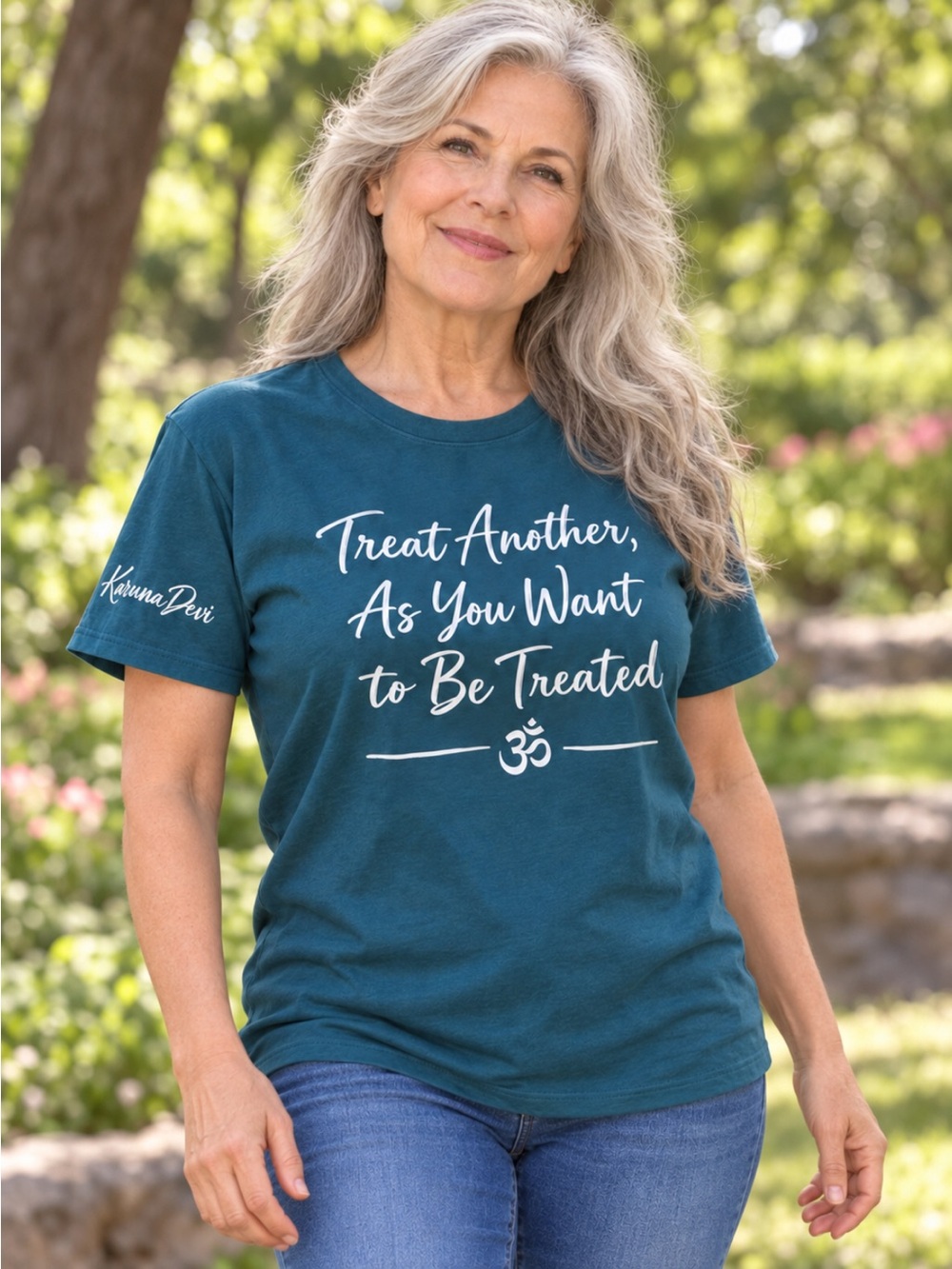 Karuna Devi’s Inspiration Graphic Tee - Treat Another